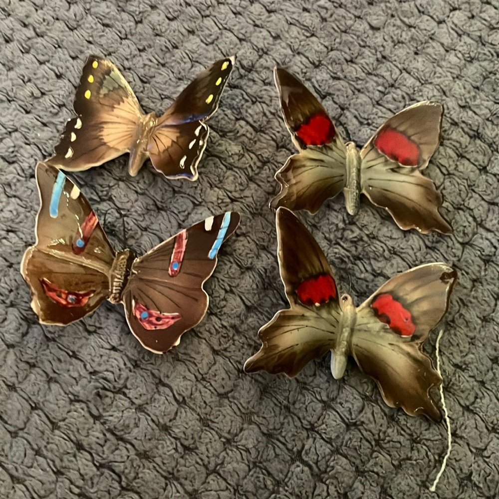 Japan hand painted butterflies